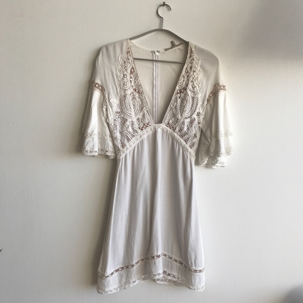 ‼️sold‼️White for love and lemons dress